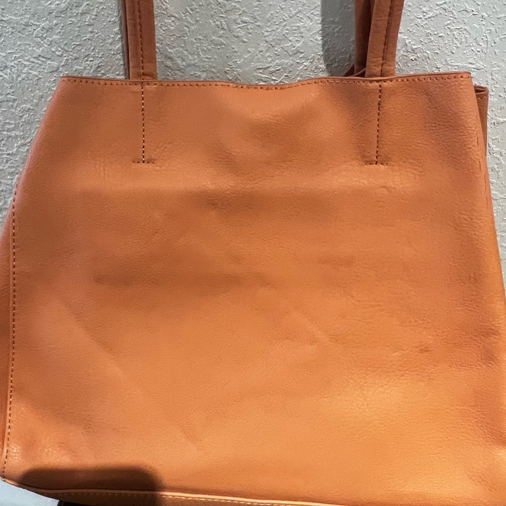 Prune Orange Studded Tote Bag - Picture 12 of 15